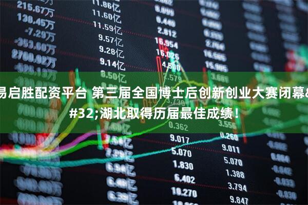 易启胜配资平台 第三届全国博士后创新创业大赛闭幕 湖北取得历届最佳成绩！