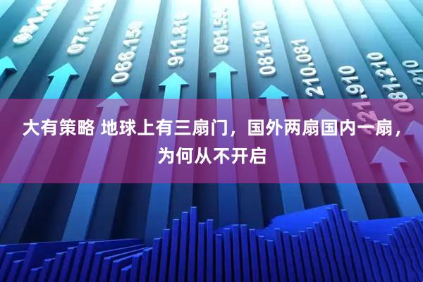 大有策略 地球上有三扇门，国外两扇国内一扇，为何从不开启